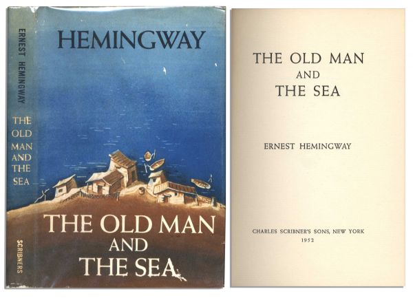 First Edition, First Printing of Hemingway's Classic Pulitzer Prize-Winning Novel ''The Old Man And The Sea'' With Dustjacket