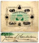 Civil War 1868 Official State of Maine Testimony -- Signed By Union Brevet Major General & Governor of Maine, Joshua Chamberlain 