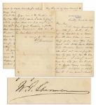William T. Sherman Autograph Letter Signed -- ...I regard Receptions as first class nuisances...I begged the Committee to postpone a year - but no!...I must attend in full uniform...