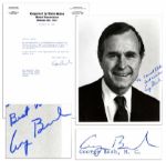 George Bush Signed & Inscribed Photo -- With Additional Typed Letter Signed as Texas Congressman