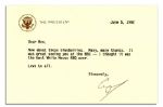 George Bush Typed Letter Signed as President -- ...I thought it was the best White House BBQ ever...