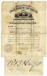 Rutherford B. Hayes Document Signed