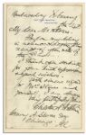 Chester A. Arthur Autograph Letter Signed as President -- ...I thank you cordially for your kind expressions & good wishes...