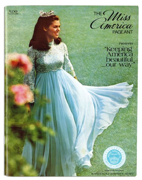 1972 Miss America Pageant Program -- 64 Pages, 8.5'' x 11'' -- Very Good Condition