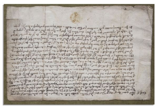 Gothic Old English Document on Paper