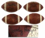 Ohio State Team-Signed Football -- Signed By Woody Hayes & Two-Time Heisman Trophy Winner Archie Griffin
