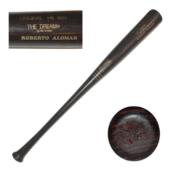 Circa 1990's Hall of Famer Roberto Alomar Game-Used Bat  -- Approx. 32 oz & 31.5'' -- 0.5'' Chip Else Very Good 