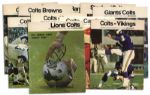 Collection of 10 Baltimore Colts Programs From the 1968 Season