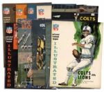 Collection of 10 Vintage 1960s Baltimore Colts Programs