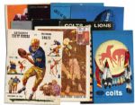 Collection of 10 Vintage Baltimore Colts Programs From the 1961 Season