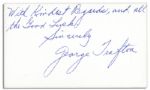 Football HOFer George Trafton Autograph Note Signed -- With Kindest Regards, and all the Good Luck. Sincerely / George Trafton -- Measures 5 x 3 -- Near Fine