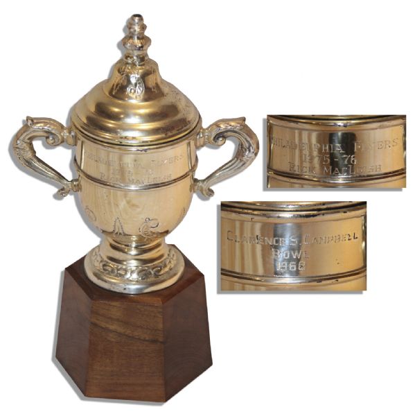 Rare Clarence Campbell Trophy Issued to Rick MacLeish of The Philadelphia Flyers in 1975-76