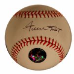 Willie Mays Signed OML Baseball -- With Mays Say Hey Hologram