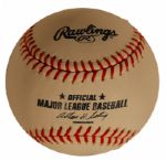 Willie Mays Signed OML Baseball -- With Mays' ''Say Hey'' Hologram