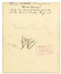 Thomas Mitchell Signed 8'' x 10'' Photo -- Scarce Signed Photo by First Actor to Win an Oscar, Emmy & Tony Award