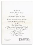 Invitation to a Dinner Welcoming JFK to Texas the Night of His Assassination