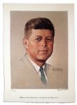 Norman Rockwell Signed Lithograph of JFK -- Appeared as the Cover of The Saturday Evening Post in 1960