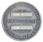 Scarce Apollo 13 Flown Robbins Medal -- From Astronaut Ed Gibson's Collection With His Signed COA