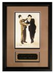 Unusual Laurel & Hardy Signed 7'' X 10'' Photo -- With PSA/DNA COA