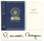 Ronald Reagan Signed Limited Edition of His Speeches Speaking My Mind -- #1701 of 5000 Copies