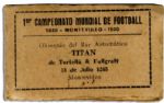 Booklet From the First Ever FIFA World Cup in 1930 -- With Photos of The Uruguayan Team