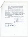 Diane Keaton's Signed Contract to Star in ''The Godfather Part II''