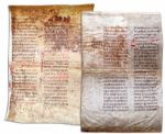 12th Century Vellum Leaf Removed From a German Breviary -- Third Sunday After Easter Printed in Latin in Romanesque Script