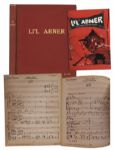 Bound Book of Handwritten Music From the 1956 Production of ''Li'l Abner'' Based on the Famous Comic Strip -- From the Personal Collection of Al Capp