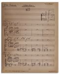 Bound Book of Handwritten Music From the 1956 Production of ''Li'l Abner'' Based on the Famous Comic Strip -- From the Personal Collection of Al Capp