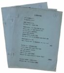 Original Script From the 1956 Adaptation of the Famous Comic Strip ''Li'l Abner'' -- Al Capp's Personal Copy