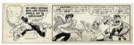 ''Li'l Abner'' Pair of Comic Strips From 11 and 16 April 1966 Featuring Li'l Abner & Dripper the Dolphin in Both -- Drawn & Signed by Al Capp -- 19.75'' x 6.25'' -- White Out & Toning, Near Fine