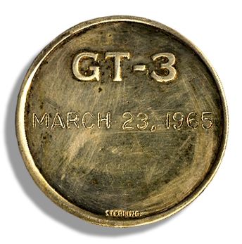 Gemini 3 Flown ''Molly Brown'' Medallion -- From The Gus Grissom Estate