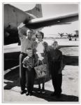 Large John Young Signed Photo -- Depicting Young & Gus Grissom in Their Spacesuits -- From The Gus Grissom Estate