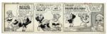 ''Li'l Abner'' Pair of Comic Strips Hand-Drawn & Signed by Al Capp -- From 7 & 9 November 1966 -- Featuring Mammy & Mimi Yokum -- 19.75'' x 6.25'' -- Sketches to Verso, Near Fine
