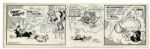 ''Li'l Abner'' Pair of Comic Strips Hand-Drawn & Signed by Al Capp -- From 7 & 9 November 1966 -- Featuring Mammy & Mimi Yokum -- 19.75'' x 6.25'' -- Sketches to Verso, Near Fine