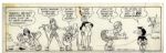 Lot of 4 ''Li'l Abner'' Comic Strips From November 1974 -- Hand-Drawn & Signed by Al Capp Featuring Mammy Yokum & Sadie Hawkins Day -- 19.5'' x 6.25'' -- 9, 12, 13 & 15 November 1974
