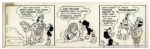 Lot of 4 ''Li'l Abner'' Comic Strips From November 1974 -- Hand-Drawn & Signed by Al Capp Featuring Mammy Yokum & Sadie Hawkins Day -- 19.5'' x 6.25'' -- 9, 12, 13 & 15 November 1974