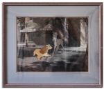 Disney Animation Cels From Lady and the Tramp -- Set Up Together