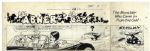 ''Li'l Abner'' Sunday Strip Hand-Drawn & Signed by Al Capp -- Monster Costume Storyline Featuring Mammy, Pappy, Daisy Mae & Salomey -- From 11 September 1966 -- 29'' x 23'' -- Near Fine