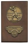 Original 1951 NCAA Basketball National Championship Plaque Trophy From the Collection of Boston Celtics & Kentucky Wildcats, Lou Tsioropoulos