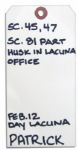 Elijah Wood's Screen Worn Lab Coat Ensemble From ''Eternal Sunshine of the Spotless Mind''