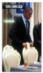 President Obama Chair Sat Upon During an Important Dinner Held in His Honor During His First-Ever Trip to Israel as President in March of 2013 -- With COA