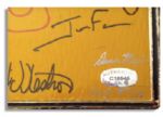 Metal Avengers Poster Signed by 14 Members of the 2012 Film's Cast, Including Robert Downey Jr., Scarlett Johansson, Samuel L. Jackson, Gwyneth Paltrow, Mark Ruffalo & Chris Hemsworth