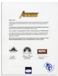 Metal Avengers Poster Signed by 14 Members of the 2012 Film's Cast, Including Robert Downey Jr., Scarlett Johansson, Samuel L. Jackson, Gwyneth Paltrow, Mark Ruffalo & Chris Hemsworth
