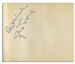Autograph Album Signed by 15+ Classic Stars Including Clark Gable, Bette Davis, Sylvia Sidney, Laurel & Hardy, Myrna Loy, Will Rogers, George Jessell, Harry Langdon, Wally Beery, Hoot Gibson