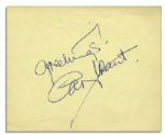Autograph Album With 34 Classic Star Signatures -- Including Marilyn Monroe, Cary Grant, Jane Russell, Robert Mitchum, Ginger Rogers, James Stewart, Doris Day, Gregory Peck, Ethel Merman