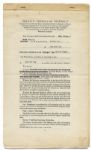 Famed 20th Century Novelis Richard Wright Production Contract -- For a Theater Production of ''Native Son''