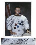 Harrison Schmitt Signed 8 x 10 Photo