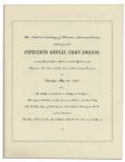 Program From The 1963 Emmy Awards Ceremony