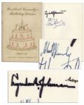President Kennedy 1961 Birthday Program Signed by Bobby Kennedy, Vice President Lyndon B. Johnson & More